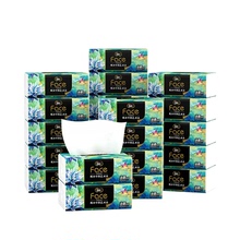 洁柔油画风加厚抽纸4层80抽18包*3箱