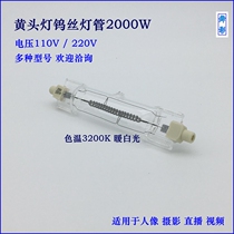 2000 W tungsten tungsten tube film and television tube yellow headlamp camera 230V110V R7S manufacturer direct sales
