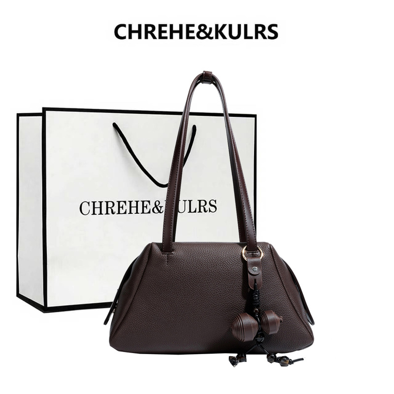Chrehe&Kulrs Large-Capacity Tote Bag for Women 2026 Autum New Style Simple Casual Fashion Satchel Shoulder Bag Chrehe&Kulrs Large-Capacity Tote Bag for Women 2026 Autum New Style Simple Casual Fashion Satchel Shoulder Bag