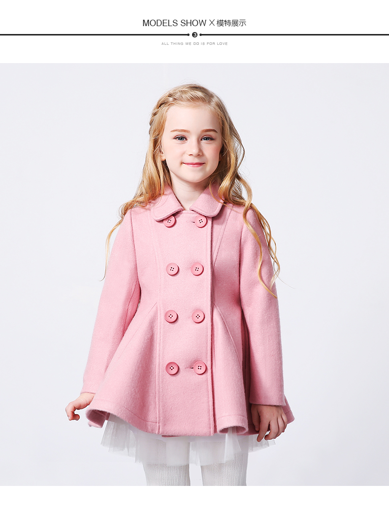 Manteau pour fille MIQIDIDA en mélange - Ref 2161938 Image 16