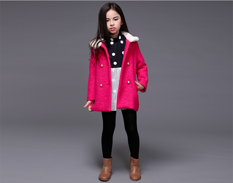 Manteau pour fille MIQIDIDA en mélange - Ref 2162254 Image 90