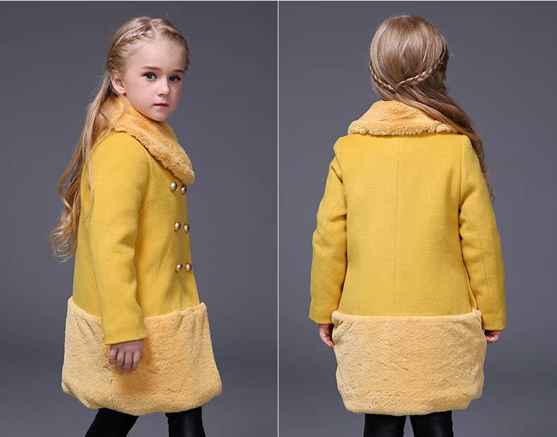Manteau pour fille MIQIDIDA en mélange - Ref 2161581 Image 18