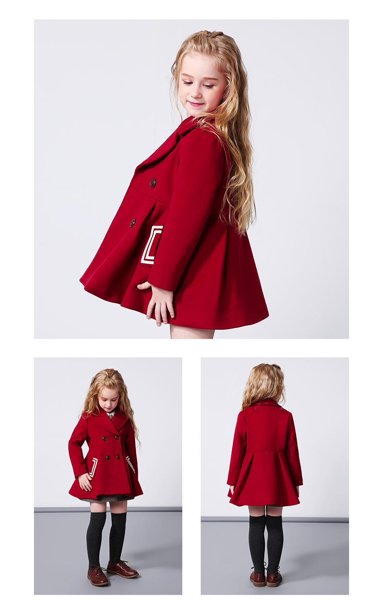 Manteau pour fille MIQIDIDA en mélange - Ref 2161735 Image 17