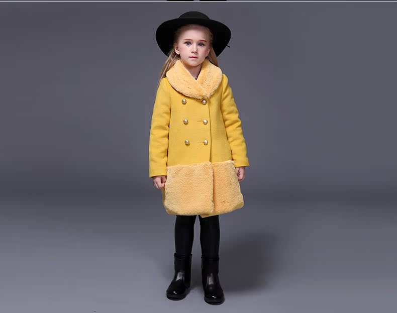 Manteau pour fille MIQIDIDA en mélange - Ref 2161581 Image 17