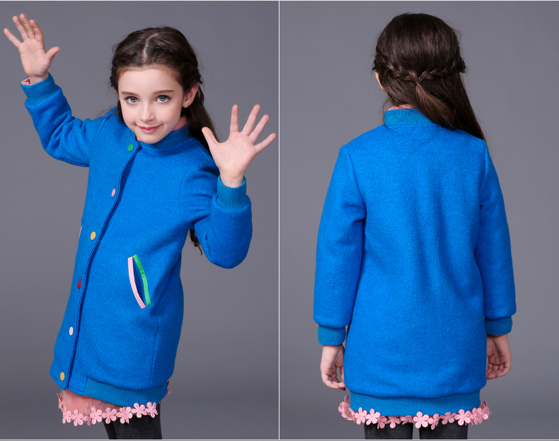 Manteau pour fille MIQIDIDA en mélange - Ref 2162170 Image 26