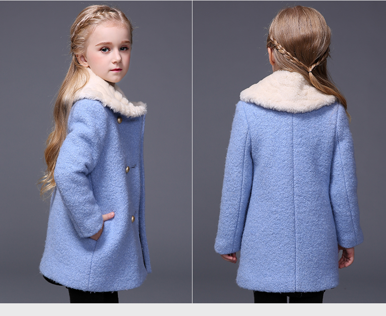 Manteau pour fille MIQIDIDA en mélange - Ref 2162254 Image 79