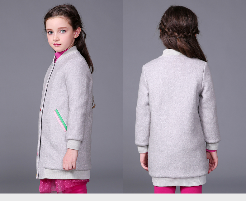 Manteau pour fille MIQIDIDA en mélange - Ref 2162170 Image 29