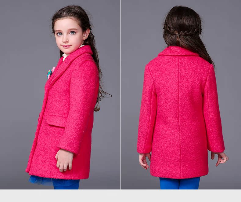 Manteau pour fille MIQIDIDA en mélange - Ref 2162359 Image 23