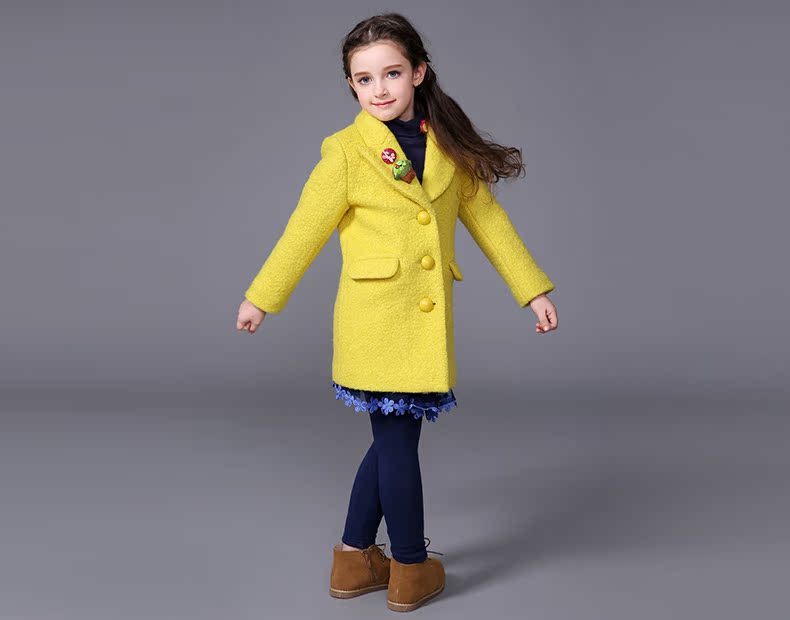 Manteau pour fille MIQIDIDA en mélange - Ref 2162359 Image 19