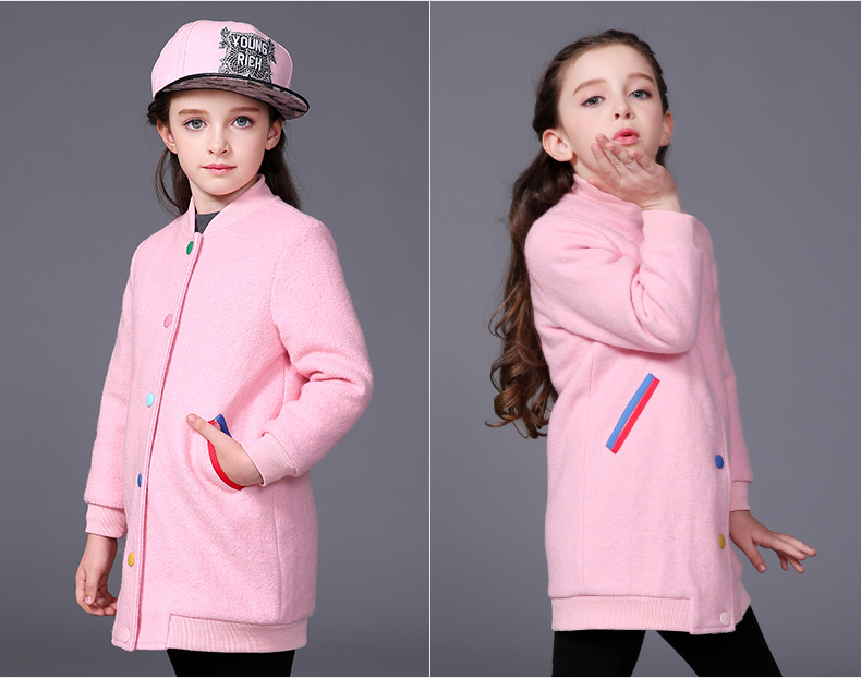 Manteau pour fille MIQIDIDA en mélange - Ref 2162170 Image 23