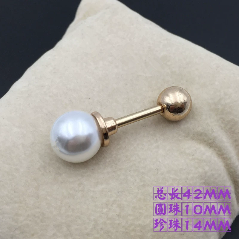 Thời trang hai đầu ngọc trai pin pin trâm đa dạng đơn giản linh hoạt chống đi áo len cardigan khăn choàng phụ kiện khóa
