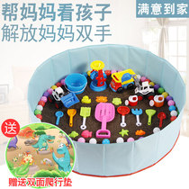 Childrens Cassia toy sand pool set Baby play sand shovel hourglass beach toy household indoor fence