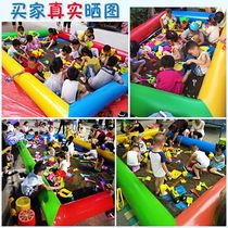 Square stalls Childrens business Cassia toy sand pool set Fence Beach toy sand pool set Large inflatable
