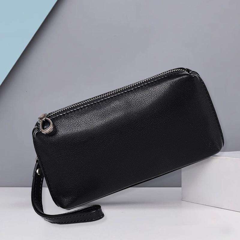 Australian Clutch Bag Men's Genuine Leather Soft Leather Men's Clutch Bag Trendy Casual First Layer Cowhide Retro Mobile Phone Long Wallet Australian Clutch Bag Men's Genuine Leather Soft Leather Men's Clutch Bag Trendy Casual First Layer Cowhide Retro Mobile Phone Long Wallet