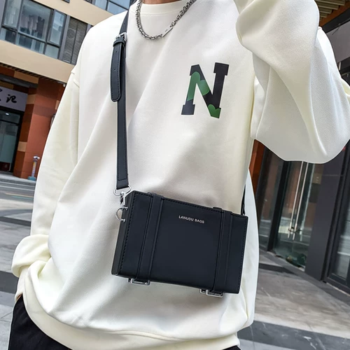 Сумка на одно плечо, коробка, трендовая сумка через плечо, рюкзак, небольшая сумка