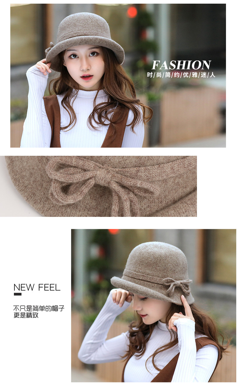 Chapeau pour femme en Melange de laine - Ref 3234059 Image 15