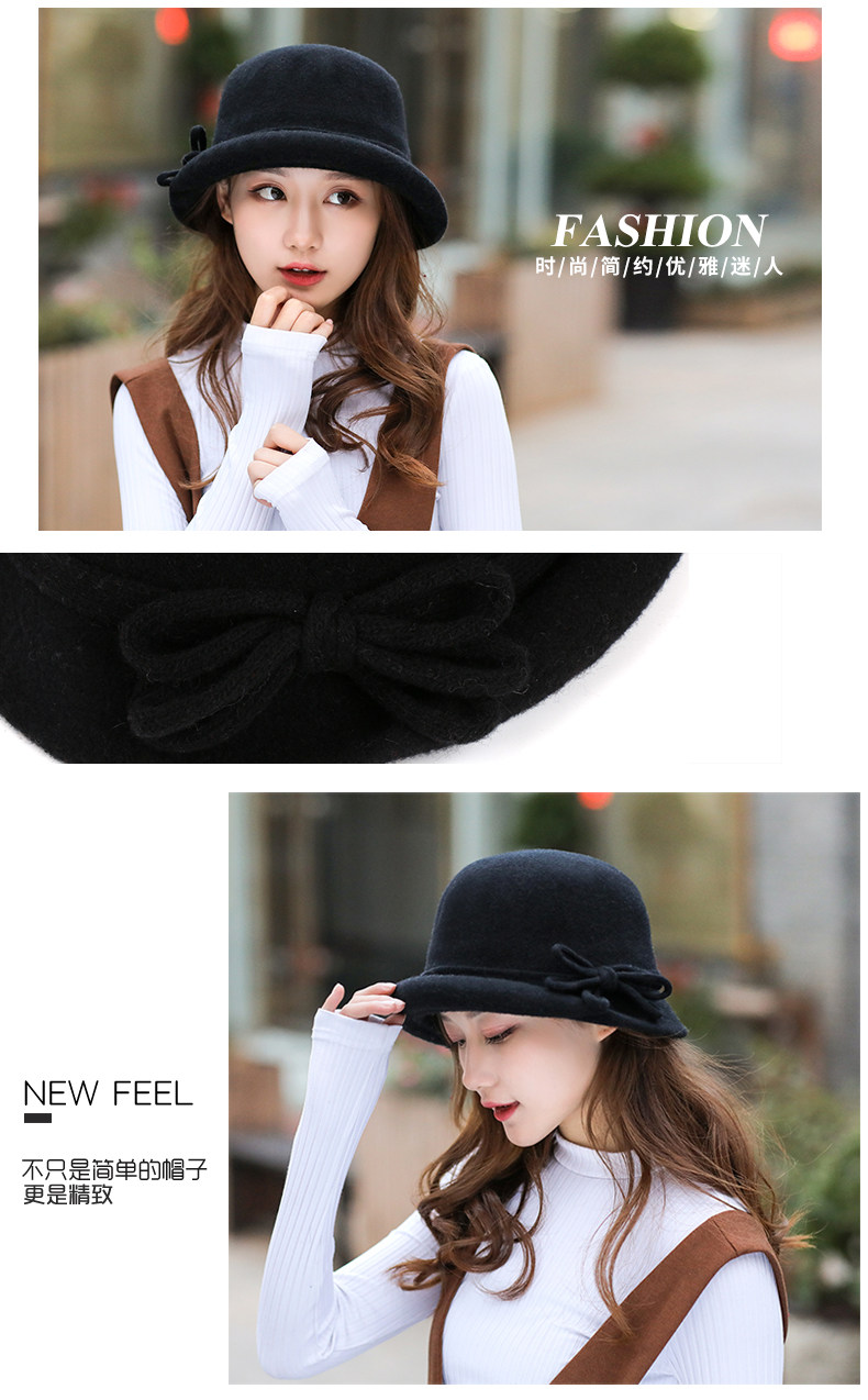 Chapeau pour femme en Melange de laine - Ref 3234059 Image 17