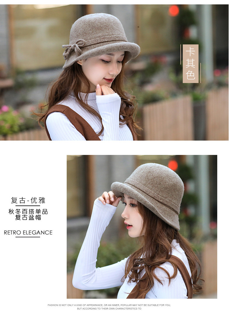 Chapeau pour femme en Melange de laine - Ref 3234059 Image 14