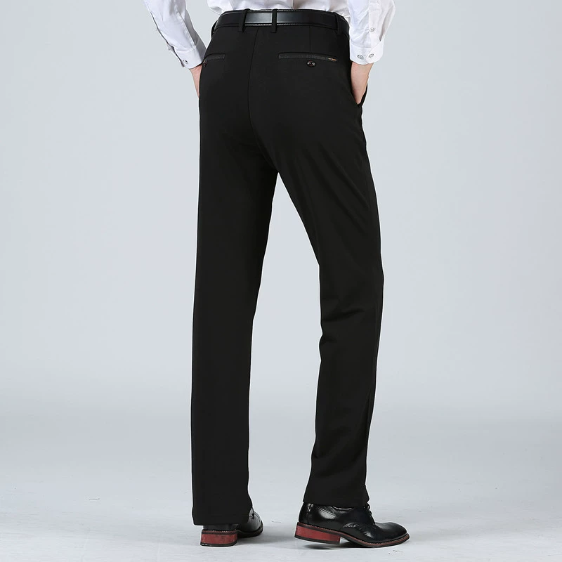 Mùa thu và mùa đông quần nam dày quần lỏng nam giản dị cộng với quần XL phân bón cộng với quần nhung ấm co giãn cao
