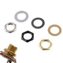 M9 Electric guitar socket nut gasket Electric box guitar jack seat nut Electric bass connector nut 9MM