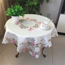 Foreign trade original embroidered tablecloth tablecloth decorative cloth bedside cabinet washing machine refrigerator dust cloth