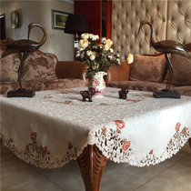 Manufacturers Direct Selling European style of high-end embroidery tablecloth handhollowed fashion tablecloth
