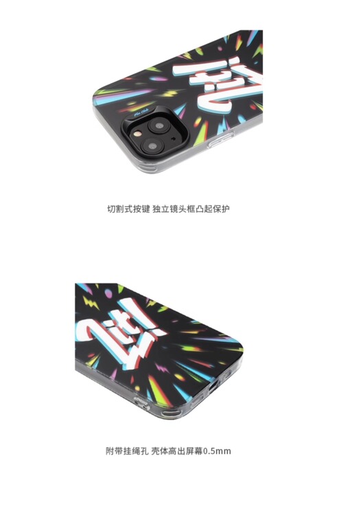 LIT! FUN Original Matte Mal Laser Gradient Niche Double Layer 3D Ins 12 15, 14, 13 iPhone Case