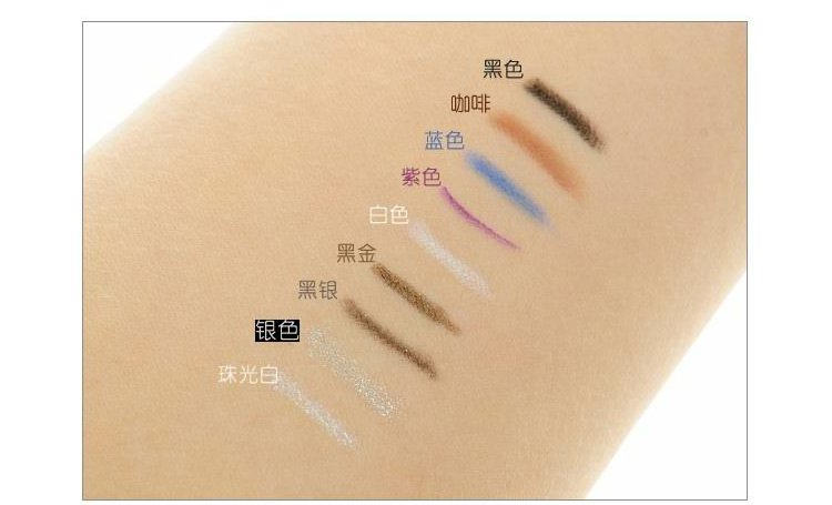 Authentic không thấm nước xoay mắt bóng bút mở mắt sáng bút nằm tằm sáng chất lỏng ngọc trai bút kẻ mắt bút trang điểm mắt - Bút kẻ mắt eyeliner dạng chì