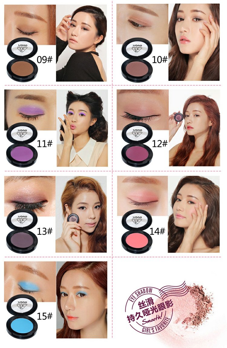 Novo Alice trơn trơn màu đơn sắc bóng mắt trang điểm màu nude có thể được sử dụng như bột lông mày cà phê năng lực sửa chữa bóng bột - Bóng mắt bảng màu mắt