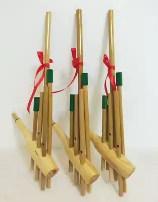 National musical instrument Lusheng Yunnan Guizhou Miao handmade bamboo size six-tube six-tone Lusheng