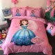 Bông Hello Kitty gia đình kt bốn chải Holle bông chăn chào con mèo cô gái cô gái Sheets - Bộ đồ giường bốn mảnh