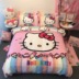 Bông Hello Kitty gia đình kt bốn chải Holle bông chăn chào con mèo cô gái cô gái Sheets - Bộ đồ giường bốn mảnh bộ chăn ga gối đệm cưới đẹp Bộ đồ giường bốn mảnh
