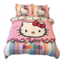 Bông Hello Kitty gia đình kt bốn chải Holle bông chăn chào con mèo cô gái cô gái Sheets - Bộ đồ giường bốn mảnh bộ chăn ga gối đệm cưới đẹp Bộ đồ giường bốn mảnh