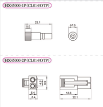 HXH Red Star plug-in HX45007-6R Small EL-6P connector OTP terminal 45006 4 5mm spacing