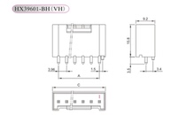 VH3 VH3 96-3BH enclosure with high needle holder bar connector BH3P-VH HX39600-BH