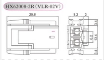VLP VLR imitation JST red star connector HX62007-PT 62008-RT terminal wire for wire harness processing