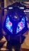 Đèn xe máy cưỡi xe điện xe máy đèn pha phụ kiện sửa đổi mảnh thiên thần quỷ đèn pha LED - Đèn xe máy