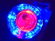 Đèn xe máy cưỡi xe điện xe máy đèn pha phụ kiện sửa đổi mảnh thiên thần quỷ đèn pha LED - Đèn xe máy
