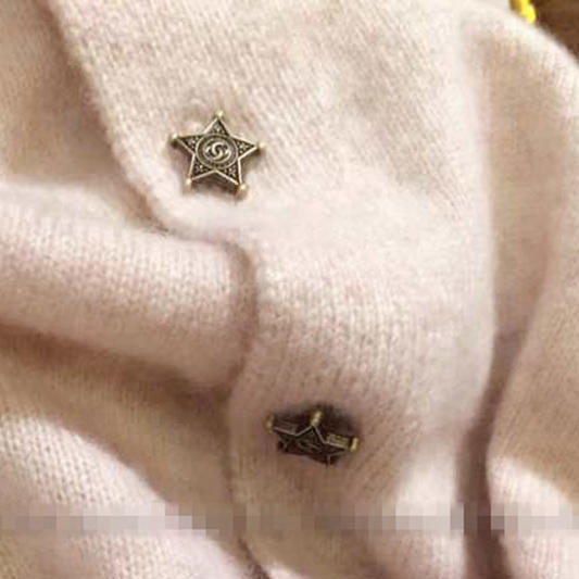 2021 new autumn clothing cardiovert woman V collar knit Korean version pure color slim fit small jacket sweater short