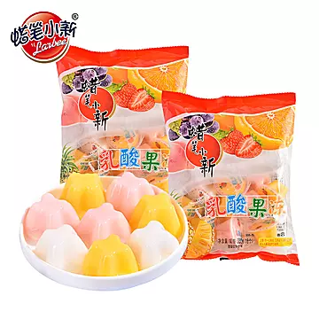 蜡笔小新〖360g*4〗乳酸多口味果冻袋装