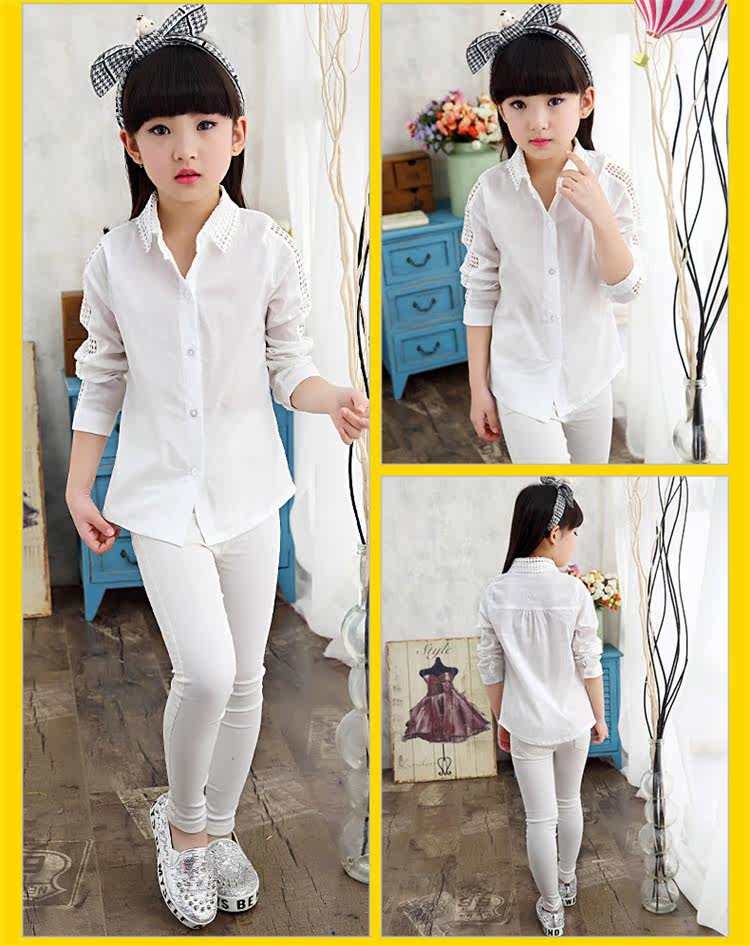 Chemise fille à manche longue - Ref 2085034 Image 25