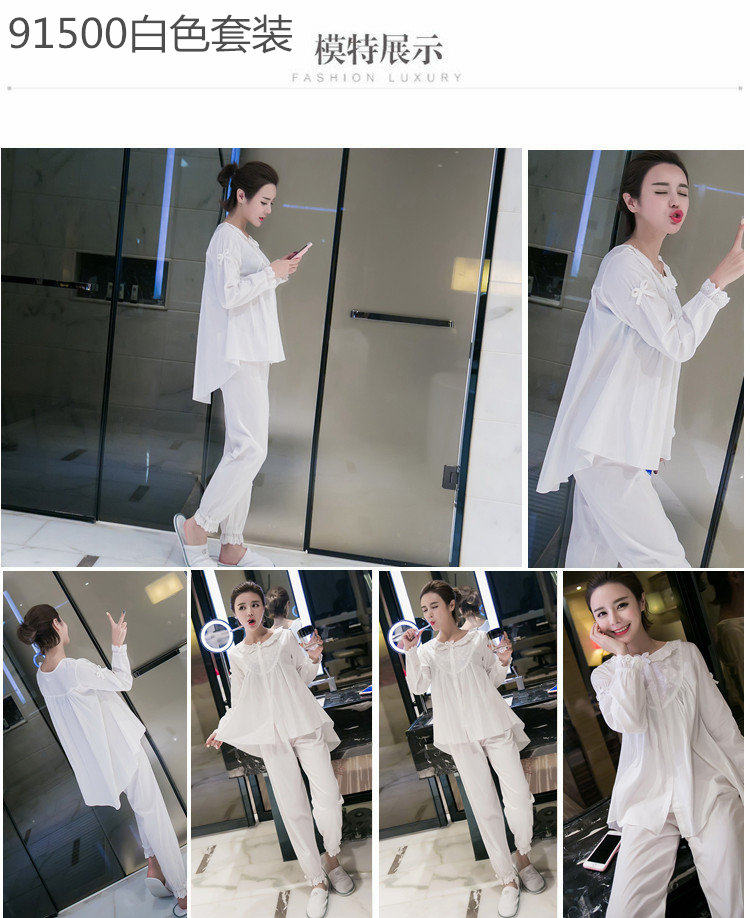 Pyjama pour femme      en Coton à manches - Ref 2996005 Image 21