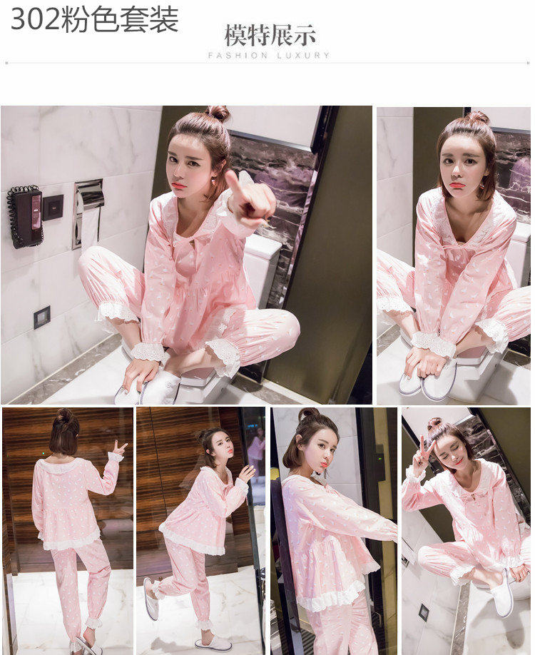 Pyjama pour femme      en Coton à manches - Ref 2996005 Image 23