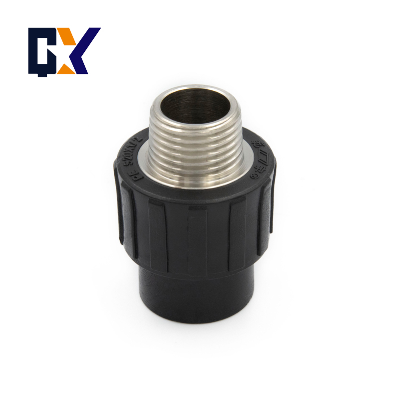PE pipe fittings 20 copper wire 25 joint 32 foreign tooth directly 4 - point hot melt 6 - min rapid conversion 1 inch pipe