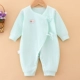 Bộ đồ cotton cho bé sơ sinh liệt nửa người mùa thu và mùa đông bộ đồ liền quần hình thú bé trai