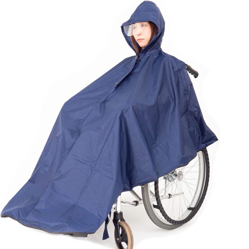 Special Raincoat for Electric Wheelchairs, Thickened and Lengthened, Windproof, for Disabled and Elderly People, Reflective, Waterproof for Wheelchairs, Hospital Use