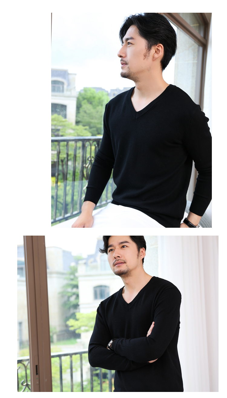 Áo len cổ lọ nam mùa thu và áo len cashmere size lớn phiên bản Hàn Quốc của áo len đẹp trai 2018 mới giản dị áo nam