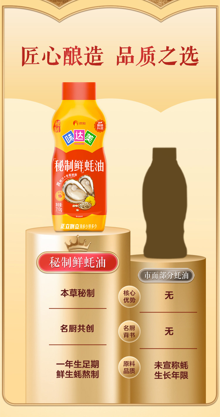 安享好物 安享B级蚝油-欣和味达美 秘制鲜蚝油 国标