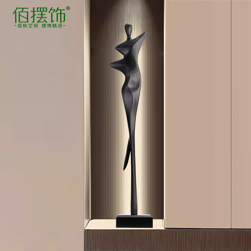 Light Luxury Entrance Cabinet Ornaments, Vertical Living Room Tv Cabinet Decorations, Italian Minimalist Figure Sculptures with a High-End Artistic Feel Light Luxury Entrance Cabinet Ornaments, Vertical Living Room Tv Cabinet Decorations, Italian Minimalist Figure Sculptures with a High-End Artistic Feel