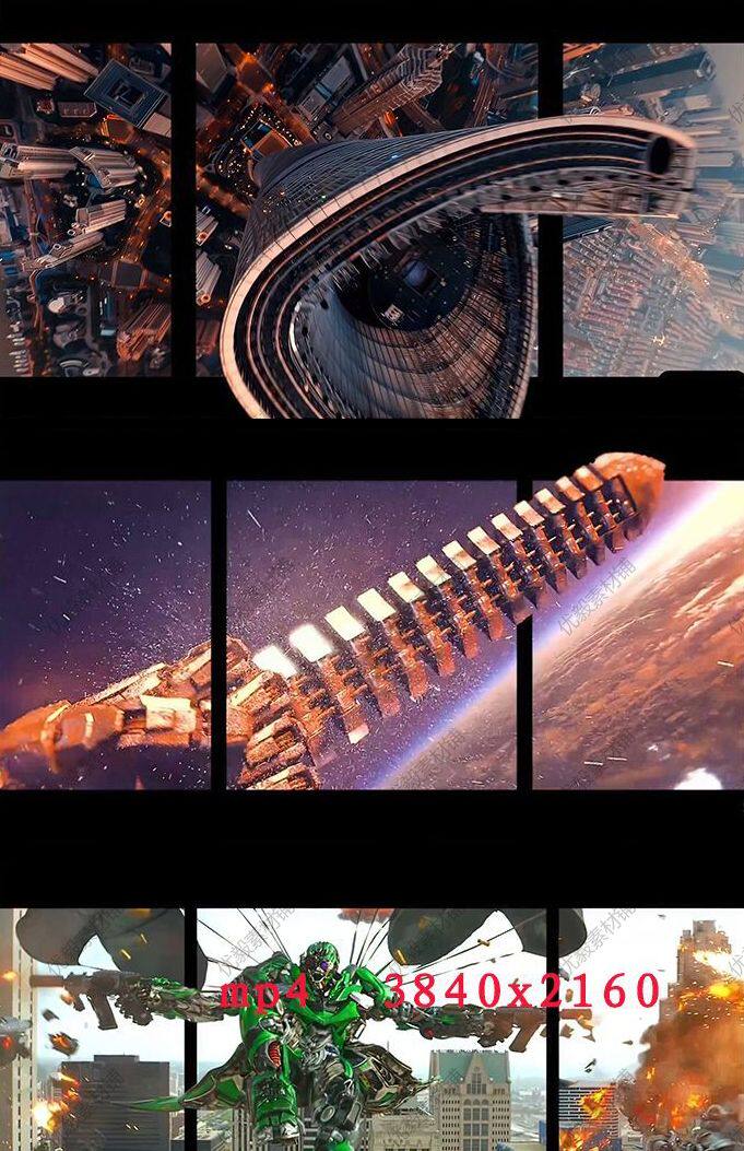 Видеоматериалы 4K Naked Eye 3D Sci-Fi Anime для LED экранов